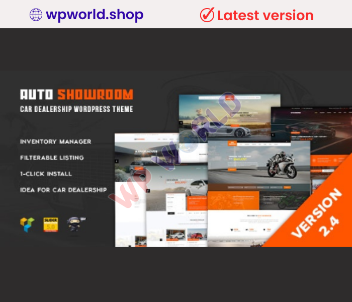 Auto Showroom – Car Dealership WordPress Theme