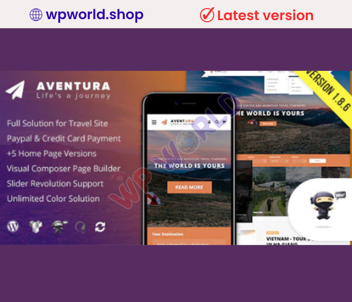 Aventura – Travel & Tour Booking System WordPress Theme