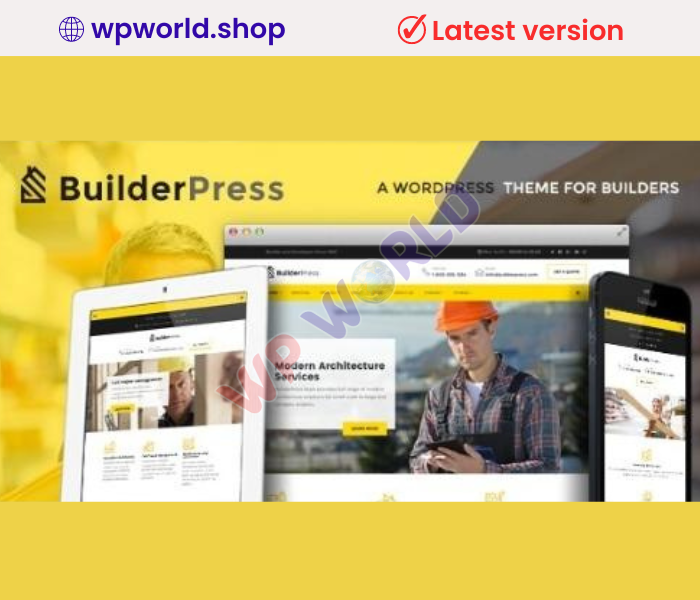 BuilderPress – WordPress Theme for Construction