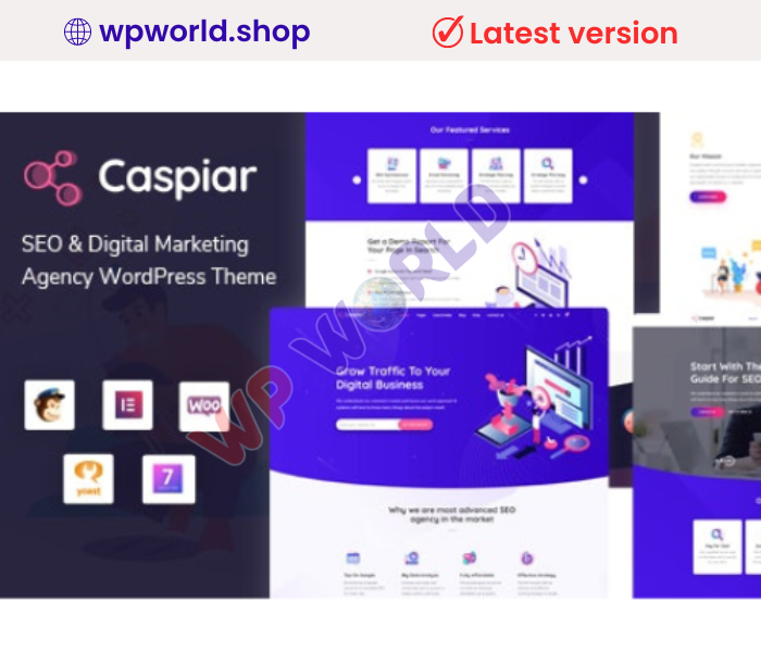 Caspiar | Digital Marketing & Agency WordPress Theme