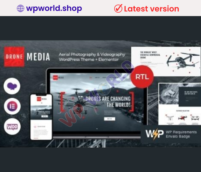 Drone Media | Aerial Photography & Videography WordPress Theme