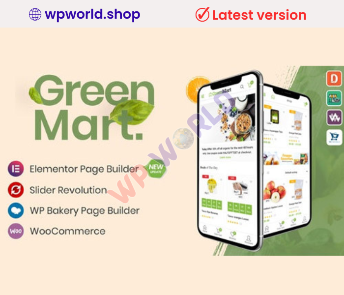 GreenMart – Organic & Food WooCommerce WordPress Theme
