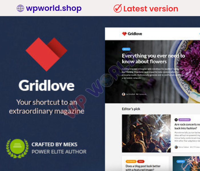 Gridlove | Creative Grid Style News & Magazine WordPress Theme