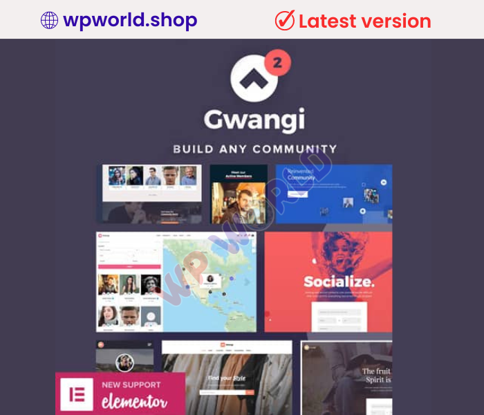 Gwangi – PRO Multi-Purpose Membership, Social Network – BuddyPress Community Theme