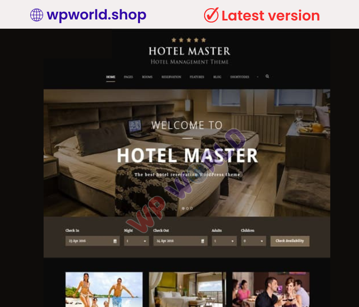 Hotel Master Booking WordPress