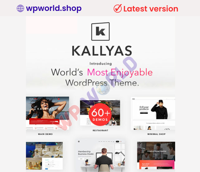 KALLYAS – Creative eCommerce Multi-Purpose WordPress Theme