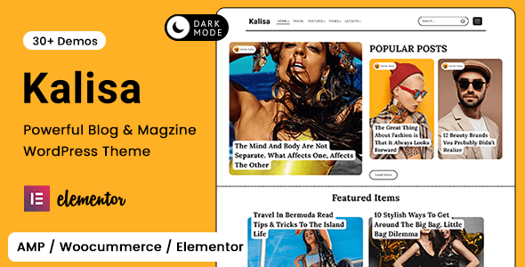 Kalisa – Blog & Magazine WordPress Theme