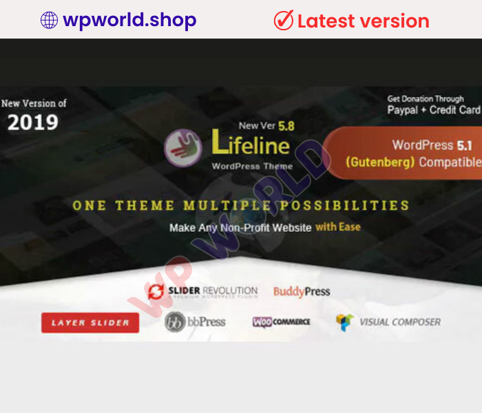 Lifeline – NGO Charity Fund Raising WordPress Theme