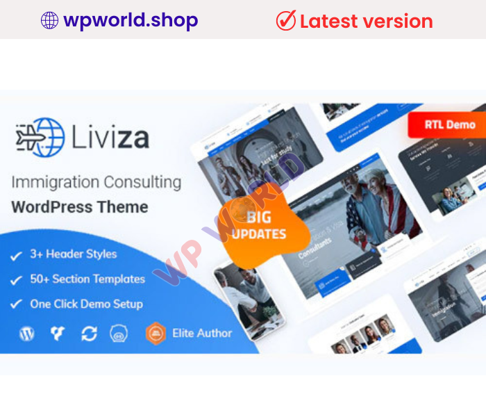 Liviza – Immigration Consulting WordPress Theme