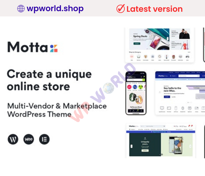 Motta – Multi-Vendor and Marketplace WordPress Theme