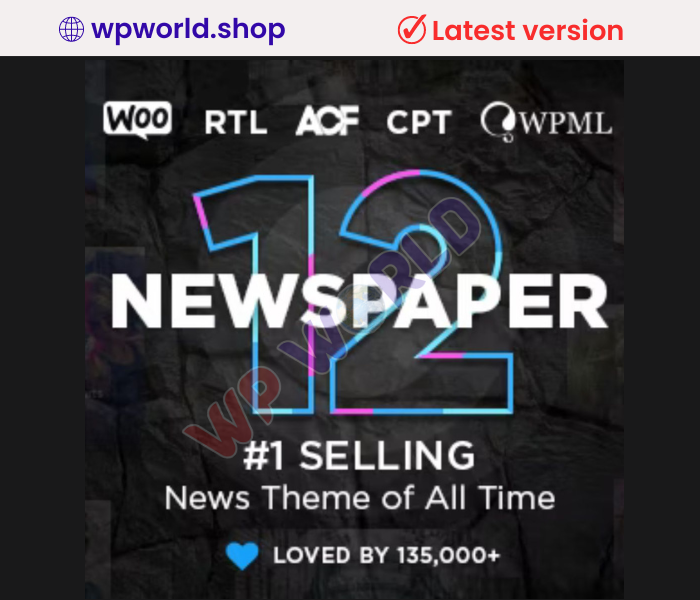 Newspaper – News & WooCommerce WordPress Theme