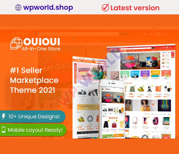OuiOui – Multi Vendor MarketPlace Elementor WooCommerce Theme