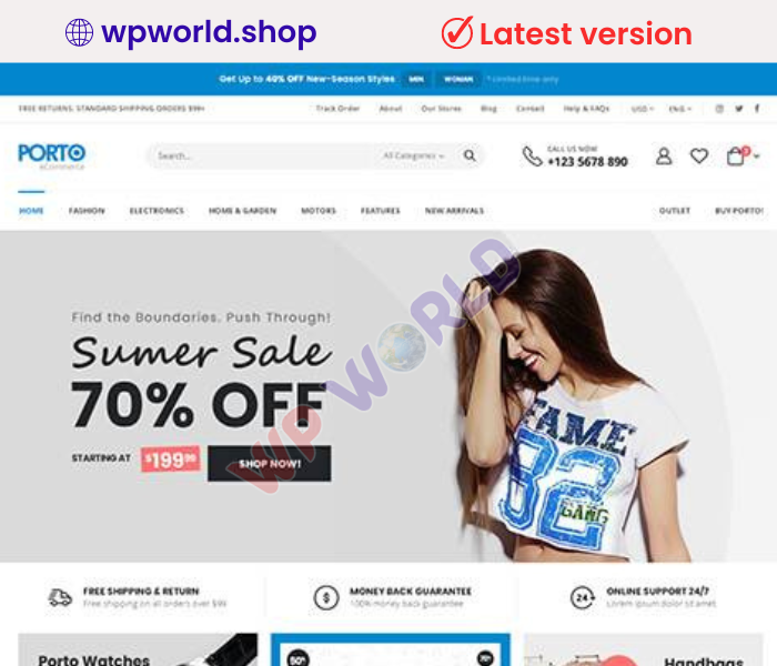 Porto Responsive WordPress eCommerce Theme