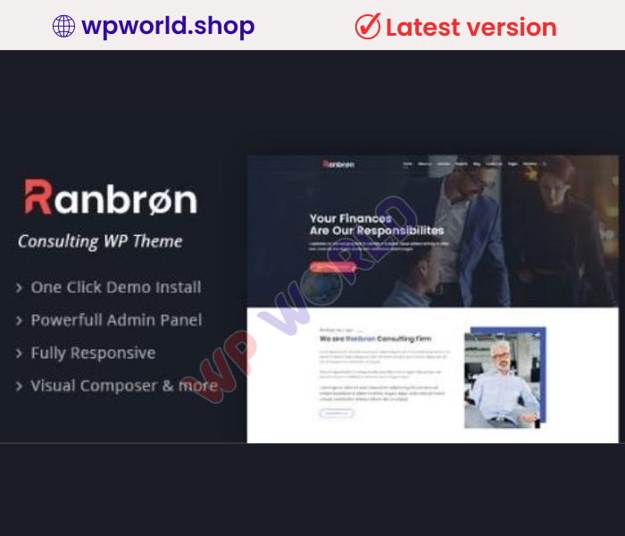 Ranbron – Business and Consulting WordPress Theme