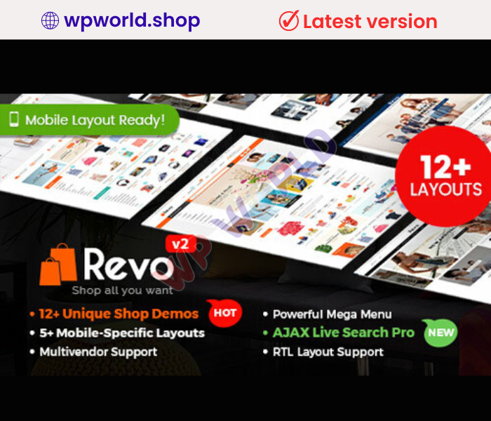 Revo – Multipurpose WooCommerce WordPress Theme