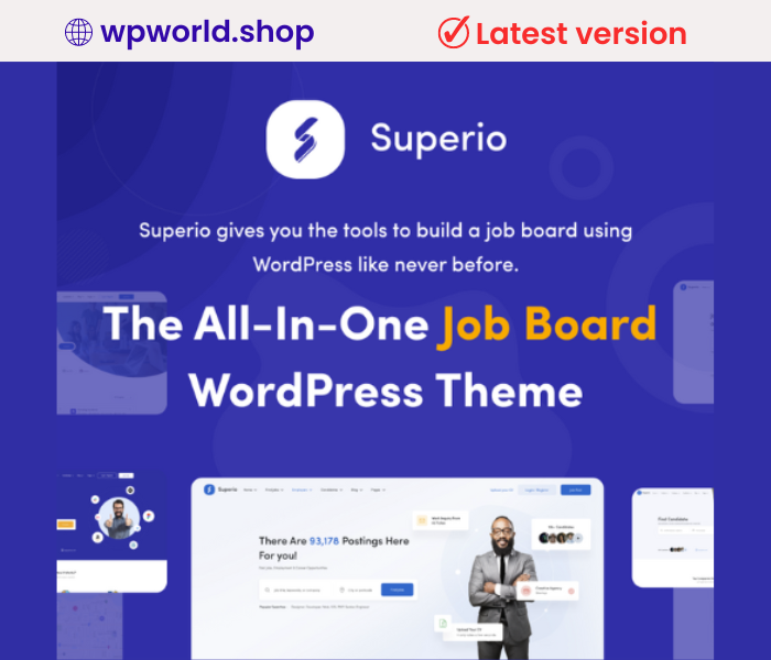 Superio – Job Board WordPress Theme
