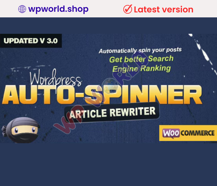 WordPress Auto Spinner – Articles Rewriter