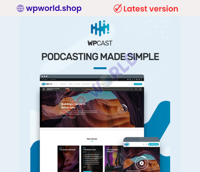 Wpcast – Audio Podcast WordPress Theme