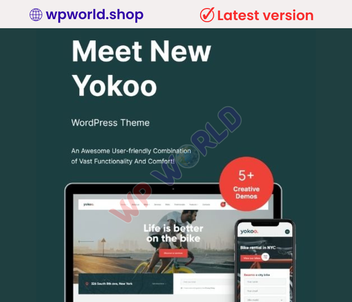 Yokoo – Bike Shop & Rental WordPress Theme