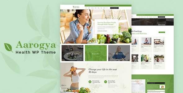 Aarogya – Nutrition & Dietitian WordPress Theme