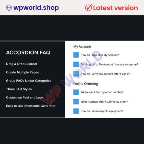 Accordion FAQ WordPress Plugin