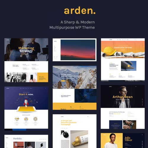 Arden | A Sharp & Modern Multipurpose WordPress Theme