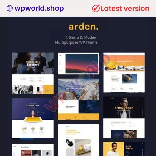 Arden – A Sharp & Modern Multipurpose WordPress Theme