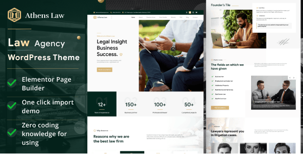 Athens – Law Agency WordPress Theme