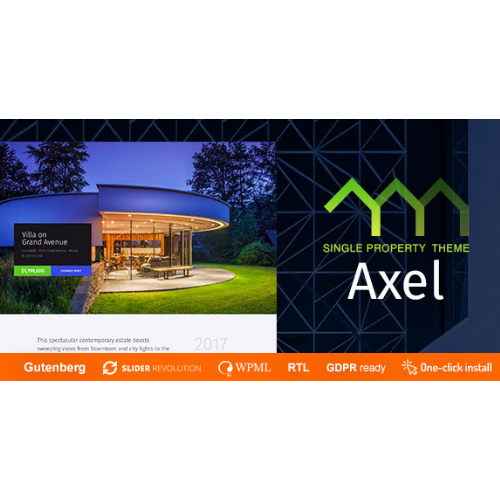 Axel – Single Property Real Estate Theme