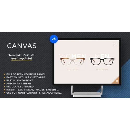 Canvas: Show any content in a fullscreen slide