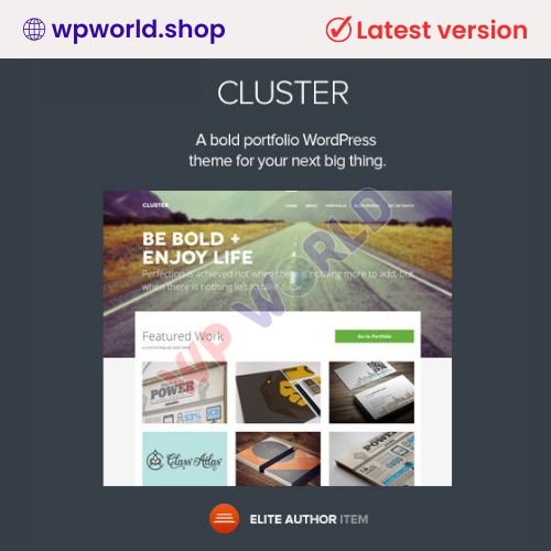 Cluster – A Bold Portfolio WordPress Theme