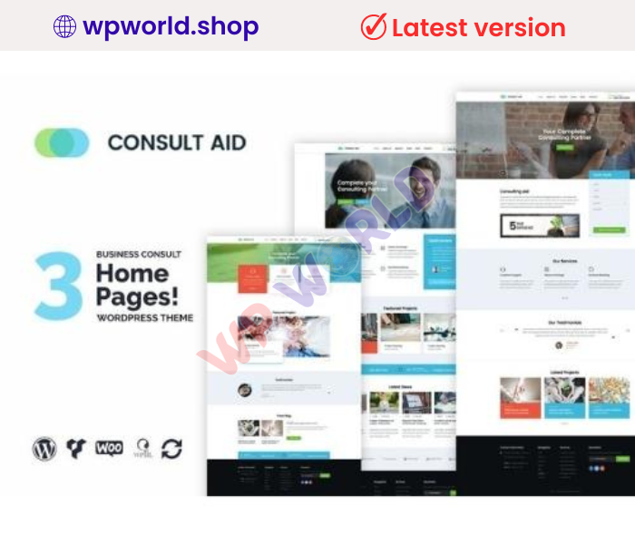 Consult Aid : Business Consulting And Finance WordPress Theme