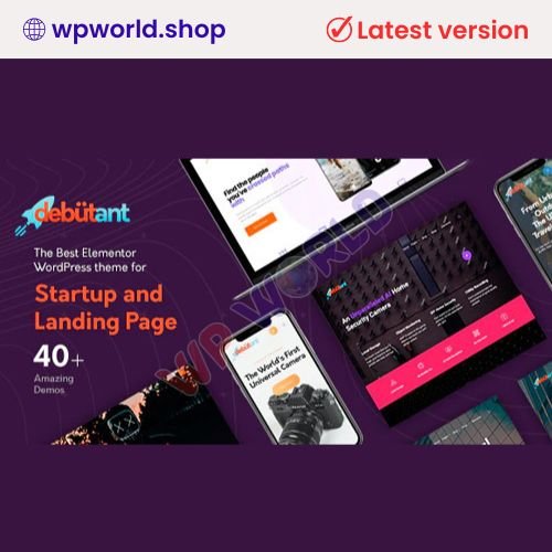 Debutant – Elementor Landing Page WP theme