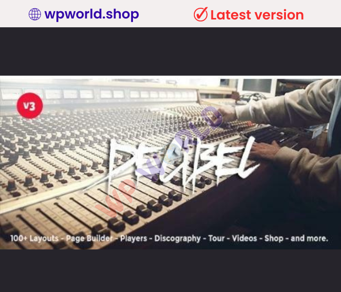 Decibel – Professional Music WordPress Theme