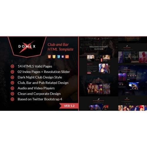 Domex – Night Club WordPress Theme
