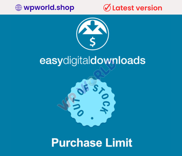 Easy Digital Downloads Purchase Limit Addon