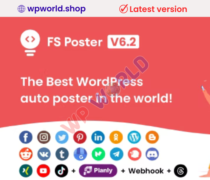 FS Poster GPL – WordPress auto poster & scheduler
