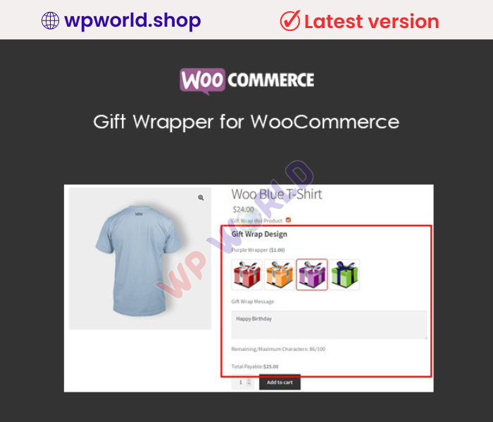 Gift Wrapper for WooCommerce
