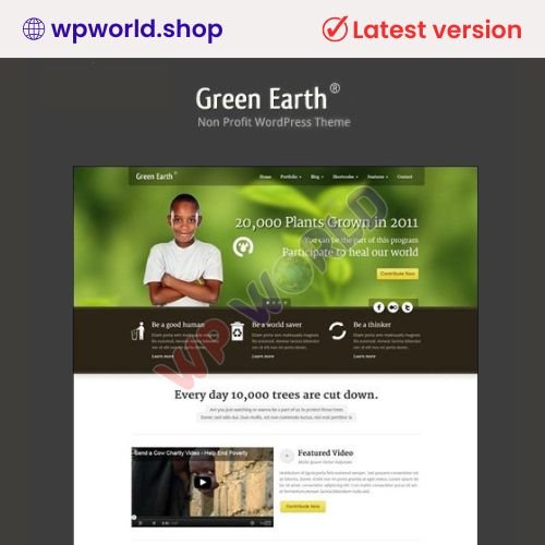 Green Earth – Environmental WordPress Theme