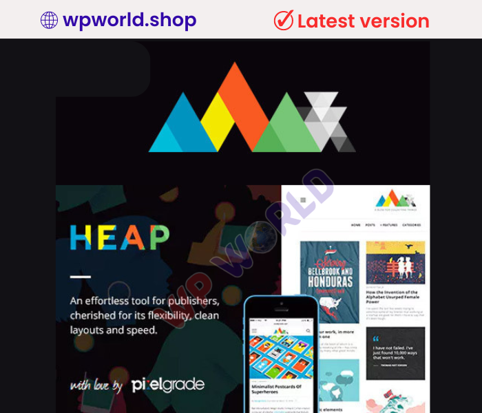 HEAP – A Snappy Responsive WordPress Blog Theme