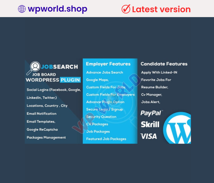 JobSearch WP Job Board WordPress Plugin
