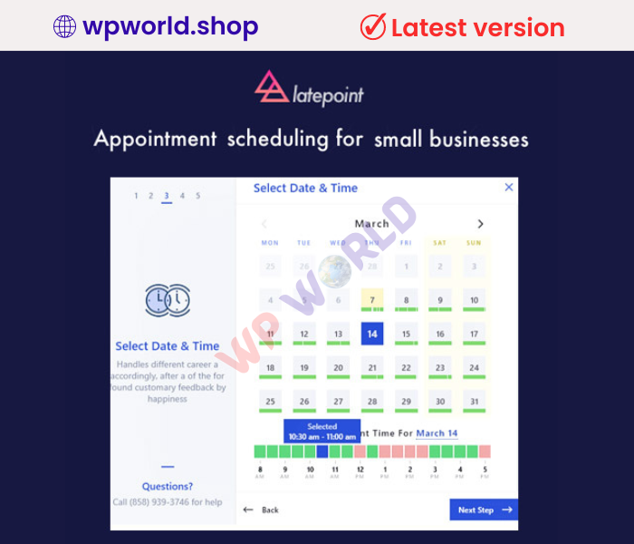 LatePoint – Appointment Booking & Reservation Plugin for WordPress