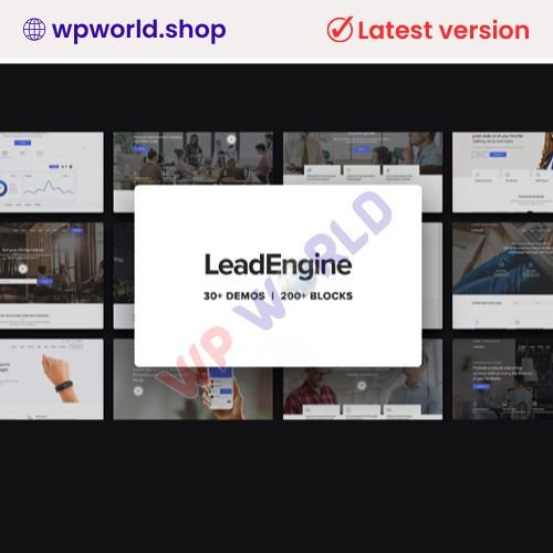 LeadEngine – Multi-Purpose WordPress Theme with Page Builder