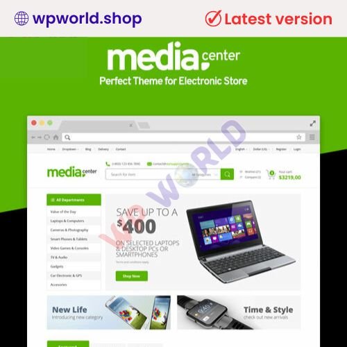 MediaCenter – Electronics Store WooCommerce Theme