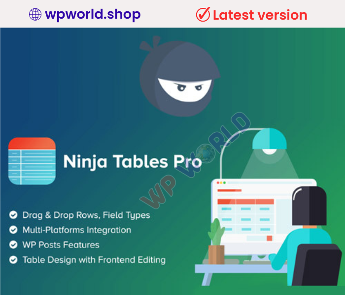 Ninja Tables Pro | The Fastest and Most Diverse WP DataTables Plugin