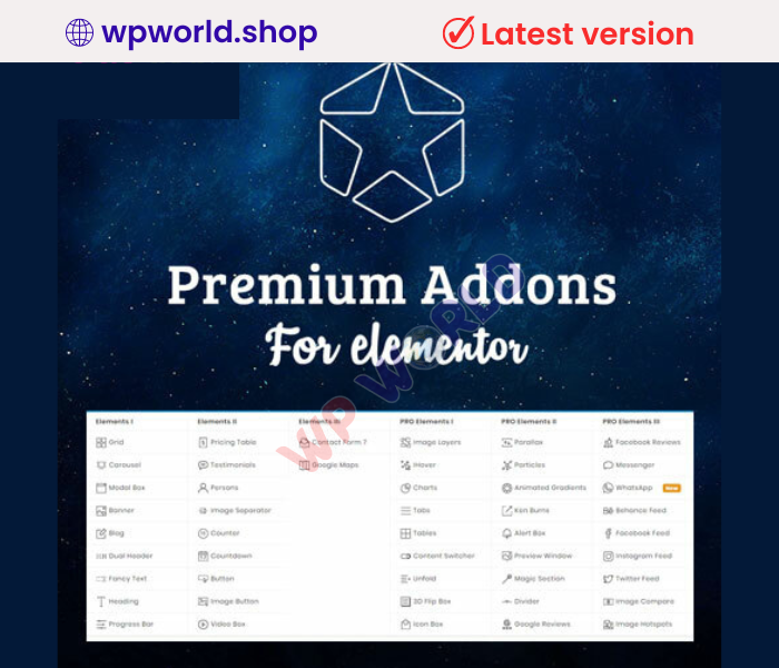 Premium Addons Pro for Elementor