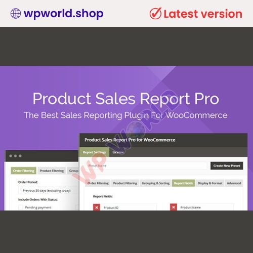 Product Sales Report Pro for WooCommerce Pro