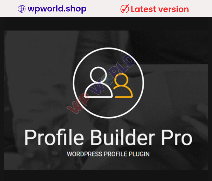Profile Builder Pro WordPress Profile Plugin