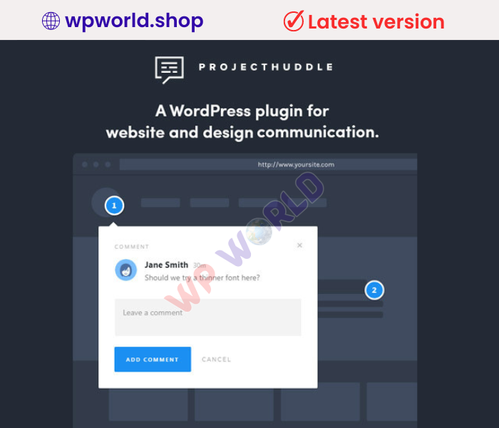 ProjectHuddle – A WordPress plugin for website and design communication