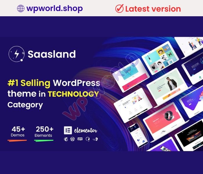 Saasland – MultiPurpose WordPress Theme for Startup